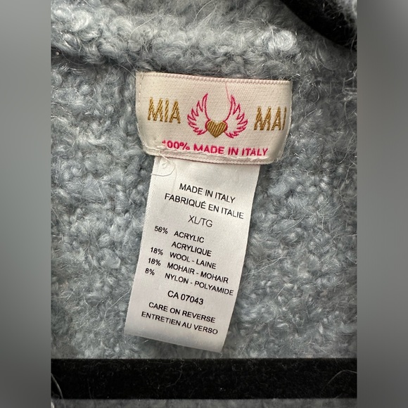 Mia Mai Wool/Mohair Blend Long Cardigan - Picture 2 of 4